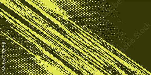 Gradient grunge texture background in yellow and dark blue color pattern with halftone dots