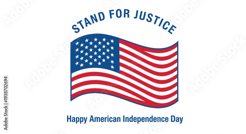 American Independence Day vector illustration