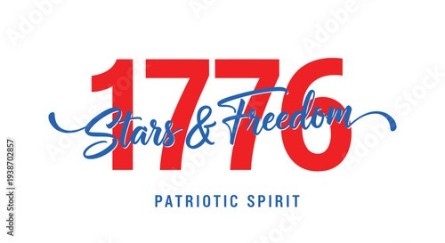 Patriotic logo with '1776 Stars & Freedom' text