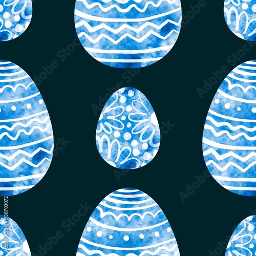 Easter eggs seamless pattern for wallpaper and kitchen fabrics and textiles and kids linens and wrapping paper 