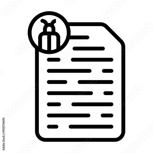 Bug Report Icon Design