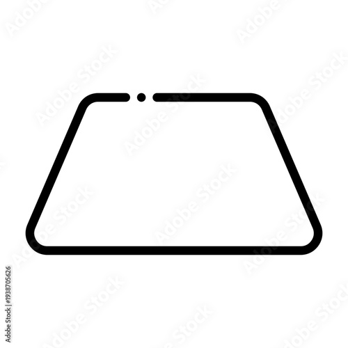 Billede på lærred Trapezium Icon Design
