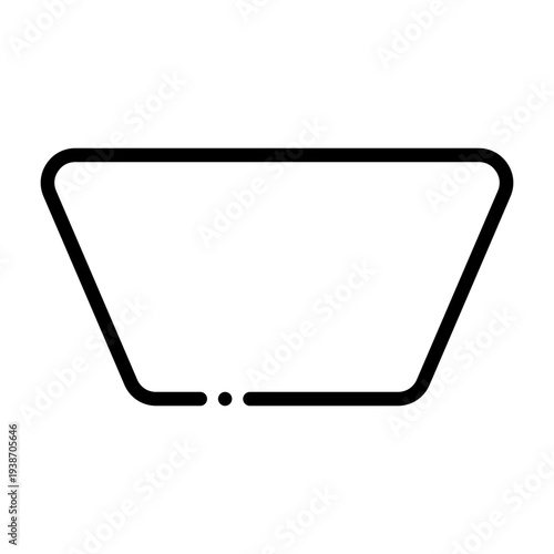 Billede på lærred Trapezium Icon Design