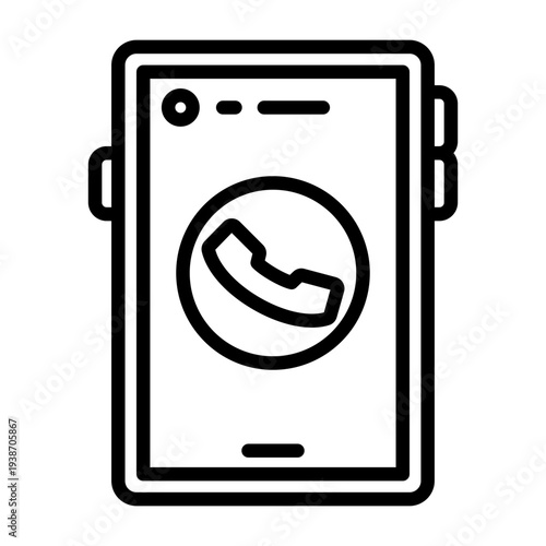 Smartphone Call Icon Design