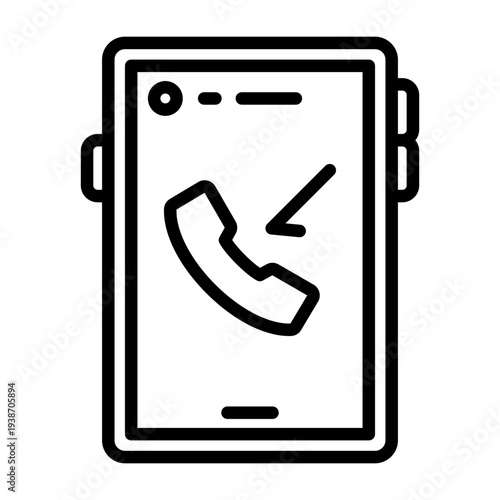 Smartphone Incoming Call Icon Design
