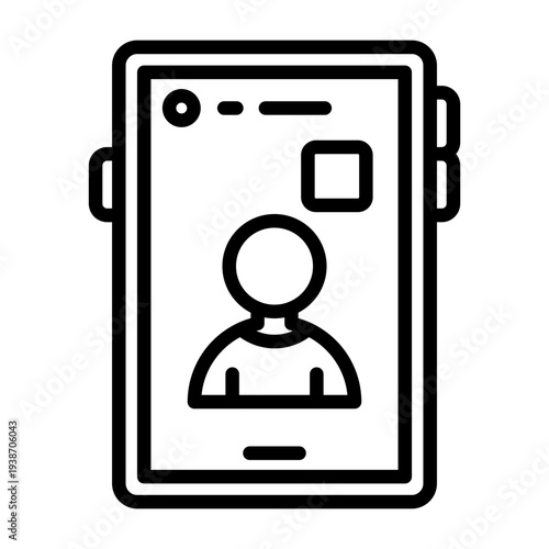 Smartphone Video Call Icon Design