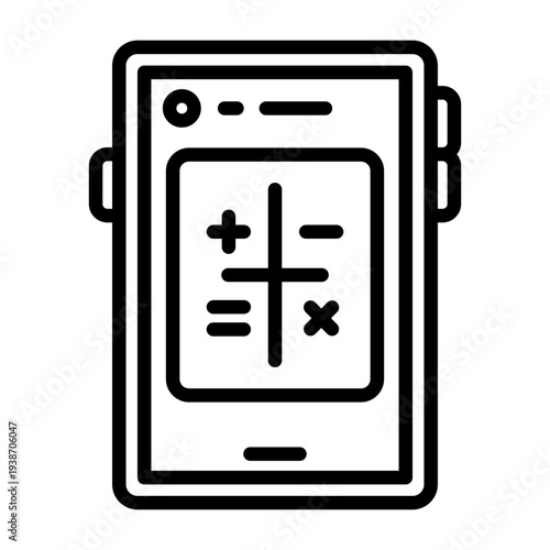 Smartphone Calculator Icon Design