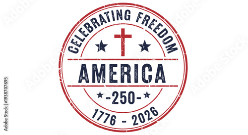 Vector America 250th anniversary badge