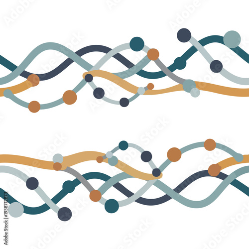 Abstract Colorful Genetic Data Visualization for Scientific Research and Data Analysis
