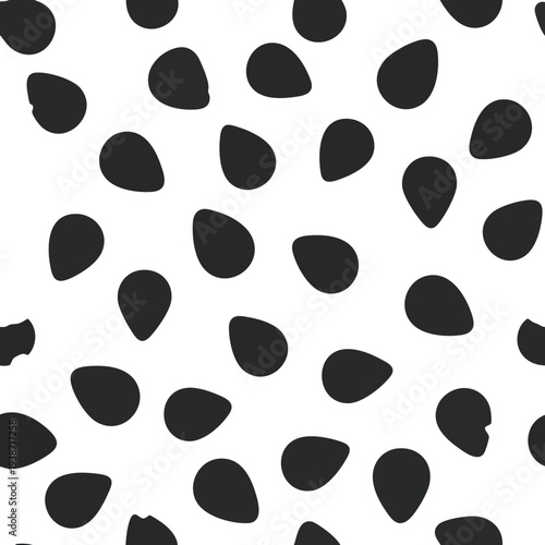 Stylish Black and White Dalmatian Pattern for Fashion Home Decor and Design Projects