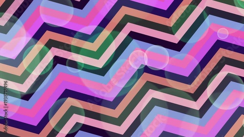 Vibrant Zigzag Pattern with Rainbow Colors.