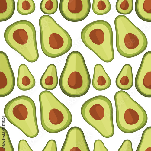Avocado Halves Pattern