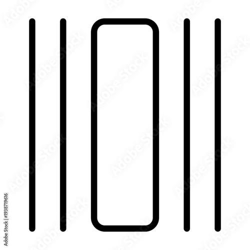 Vertical Alignment Icon Design