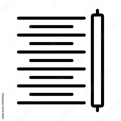 Left Alignment Icon Design