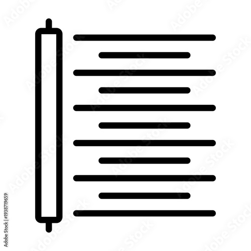 Right Alignment Icon Design