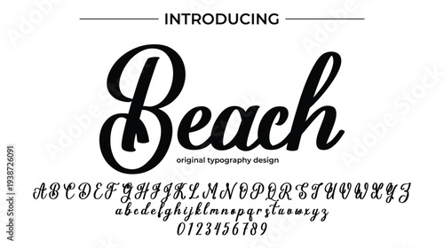 Beach - Elegant Script Font for Smooth Handwritten Design and Creative Typography