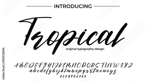Tropical - Elegant Script Font for Smooth Handwritten Design and Creative Typography