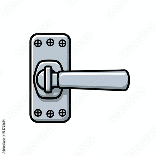 Modern Door Handle and Lock Plate for Residential and Commercial Use