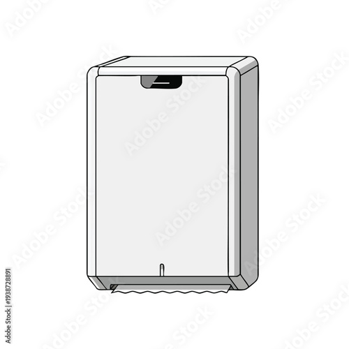 Modern Hand Dryer in a Public Restroom for Hygiene and Comfort