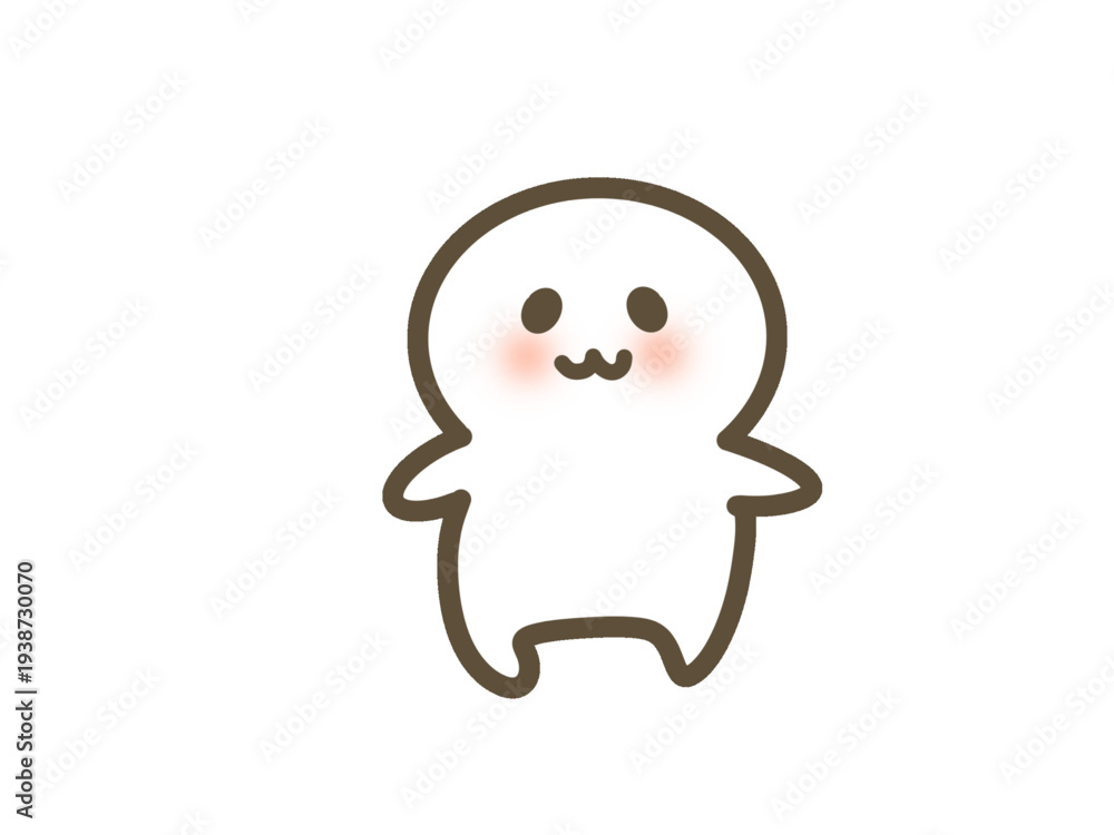 Fototapeta premium Cute Humanoid Character Illustration 