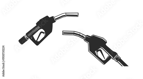 Gas pump nozzles illustration
