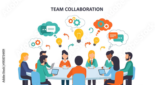 Diverse Team Collaborating Around Table 1.