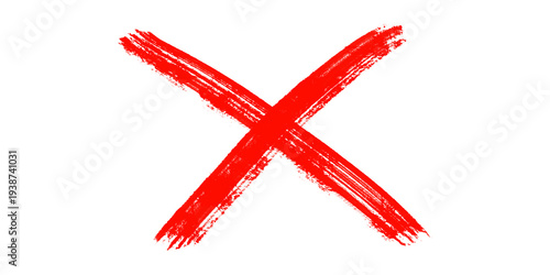 Obraz na płótnie red cross mark