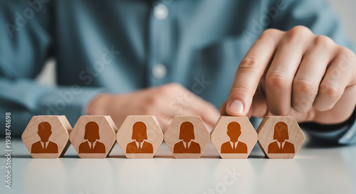 Selecting the best candidate for the job a human resources concept
