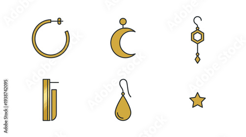 Iconic Luxury Accessory Gold Earrings