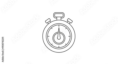 Stopwatch Icon, Time Measurement, Countdown, Speed, Performance, Sport, Competition, Quickness