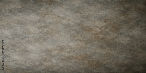 Aged vintage stone wall texture with dark grunge paper overlays and a rough brown concrete surface design creates a weathered retro backdrop