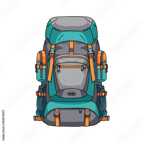 Adventure Backpack Illustration