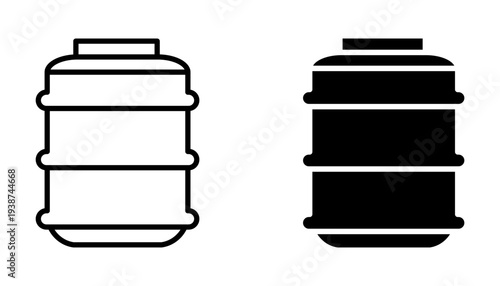 Water tank  Icon set. Symbol isolated on white background. vector illustration.
