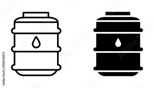 Water tank  Icon set. Symbol isolated on white background. vector illustration.