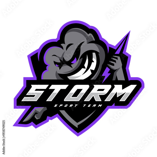 Storm mascot logo