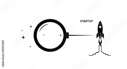 startup launch rocket to success business concept