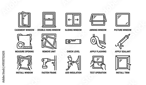 Window installation and maintenance icons: a comprehensive guide