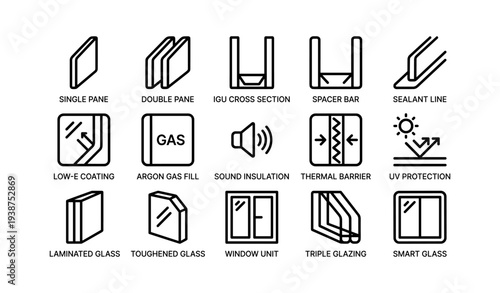 Types of glass for insulation and efficiency: icons and features