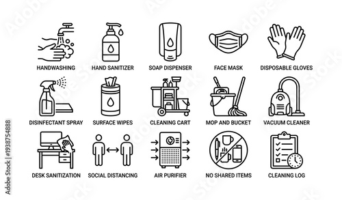 Essential cleaning and sanitization tools for hygiene and safety in public spaces