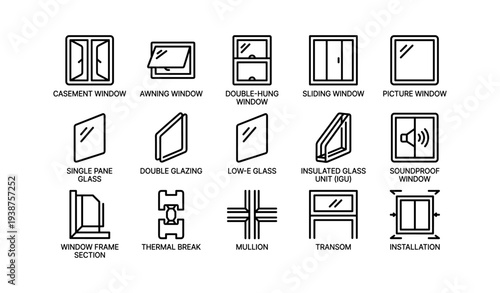 Types of windows and glass designs