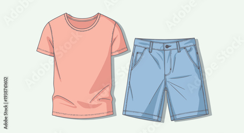 Casual Summer Outfit with T Shirt and Shorts