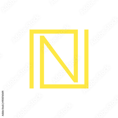 N logo simple clean and elegance