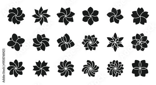 A collection of various snowflake designs showcasing intricate patterns and unique shapes.