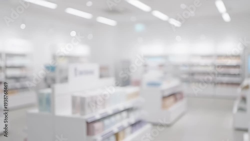 Wallpaper Mural Bright, clean retail store interior with shelves, displays, and open aisles. Torontodigital.ca