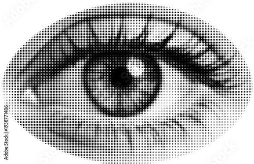 Intense Gaze: Capturing the intricate details of an eye, the image draws the viewer into a realm of introspection and observation, exploring the depths of vision and perception.