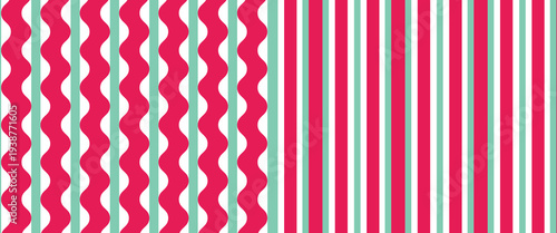 Seamless pattern. Pink-red stripes on white background. Striped diagonal pattern for printing on fabric, paper, wrapping, scrapbooking, websites Background with slanted lines Vector illustration