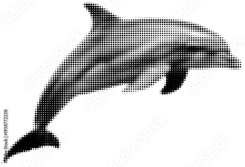 Dolphin's Grace: An elegant dolphin leaps through the water, showcasing its sleek form and boundless energy. Capturing the essence of marine life.