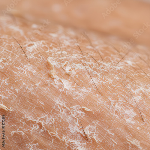 Wallpaper Mural Extreme Macro Close-Up of Severe Dry Flaky Peeling Human Skin Texture with Scaling and Cracks – Xerosis Dehydration Dermatology Detail Torontodigital.ca