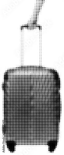 A Single Suitcase: A solitary suitcase, poised and prepared for the next adventure. Its design features a contemporary aesthetic, promising effortless travel and ease. 