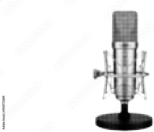 Studio Microphone Illustration: Capturing the essence of audio recording, this studio microphone illustration invites you to explore the world of sound with its vintage charm and modern precision.